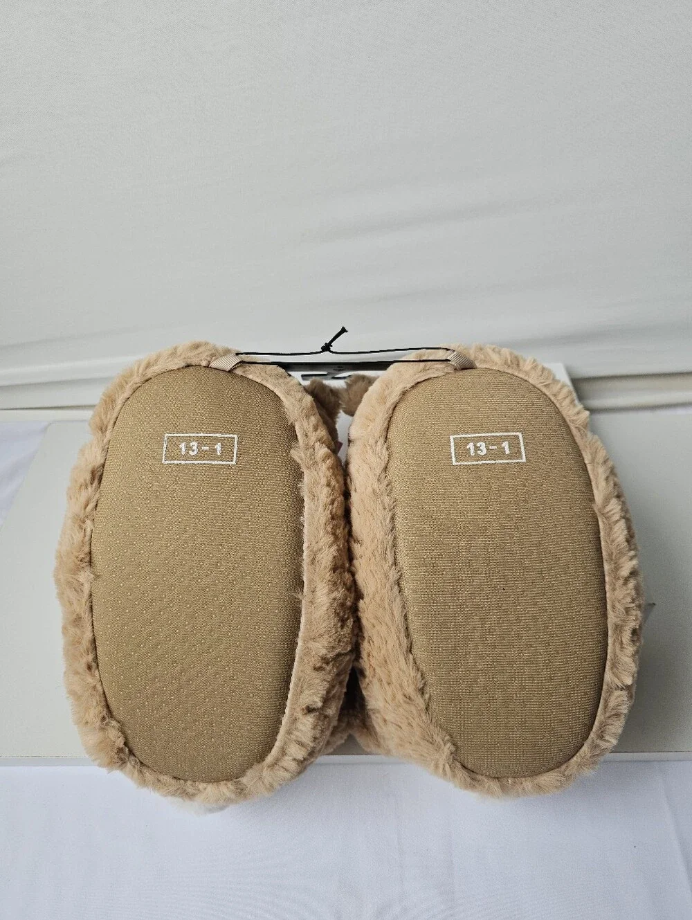 Girls' Teddy Bear Slippers with Pink Bow – New with Tags (NWT)
